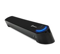 GOgroove Enceintes USB PC avec Design Incliné pour Une Amplification Sonore Parfaite - Port Audio 3,5 mm et Bouton de Contrôle du Volume/Alimentation - Compatible PC et Mac - Noir