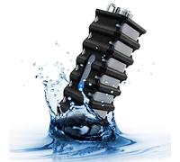 GOgroove Haut-Parleur Bluetooth Portable Stéréo Robuste avec Design Antichoc Anti-Éclaboussures, Protection en Silicone, Microphone Intégré - Haut-Parleur Résistant À l'eau avec Connexion USB