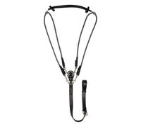 Gogue en cuir et nylon Acavallo Dori Italien Dori Noir Full