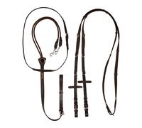 Gogue pour cheval en cuir et nylon Acavallo Italian Dori Marron Full