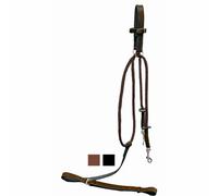Gogue pour cheval en cuir et nylon Tattini Marron TU