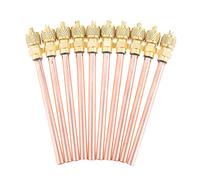 gohantee Lot de 10 valves d'accès/de service 6,35 mm SAE x 0,63 cm OD x 10,2 cm pour refroidissement AC pour R12 R22 R134