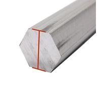 GOHAPY Barres hexagonales en Aluminium de 100 mm, Tige hexagonale, Barres en tôle d'aluminium, Bandes de signalisation en Aluminium, Barre Plate en Aluminium 1 pièce(15mm)
