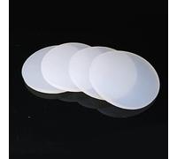 GOHAPY Lot de 10 joints d'étanchéité ronds en caoutchouc de silicone blanc, tapis en silicone for appareils électroniques, feuille légère épaisse de 1/2/3 mm(18mm x 2mm)