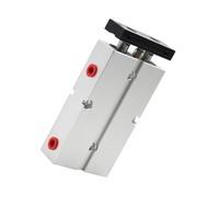 GOHAPY Vérin pneumatique compact à double effet en aluminium, outil pneumatique à double tige en alliage d'aluminium, alésage TN 10, 16, 20, 25, 32 mm(10MM*20MM)
