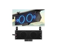 GoHawk Barre de son UTV de 38,1 cm, barre de son Bluetooth ATV avec lumières RVB, IP66 étanche, barre de son SXS, compatible avec Polaris RZR Can-Am avec radio FM, convient aux cages à rouleaux de 3,8