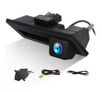 GOHHDL Caméra de recul pour VW Volkswagen Passat Audi, Caméra de recul pour Autoradio, Vision Nocturne Grand Angle 170°, étanchéité IP67, 12 V