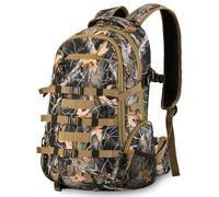 GoHimal Sac à dos de chasse imperméable 600D pour homme, sac de chasse camouflage avec porte-nœud, camouflage, 30L, Compacte