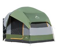 GoHimal Tente de Camping SUV étanche PU3000 mm - Design spacieux à Double Couche - pour 5 à 8 Personnes - Housse de Pluie et Sac de Rangement Inclus - 2,4 x 2,4 x 2,3 m (L x l x H)
