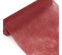 Gohytal Chemin de Table en Non-tissé, 25 m x 30 cm Rouge Bordeaux Décoration D'anniversaire pour Mariage Célébration Communion Baptême jour du Souvenir