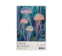 GOIAEGAG Affiche sur toile Yayoi Kusama Méduse - Décoration murale imprimée - Peintures pour salon et chambre à coucher - 20 x 30 cm