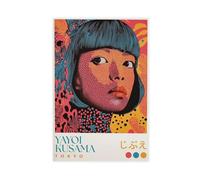 GOIAEGAG Yayoi Kusama Poster sur toile abstrait pour décoration de chambre à coucher, bureau, chambre, cadeau 60 x 90 cm