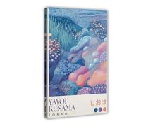 GOIAEGAG Yayoi Kusama - Poster sur toile de récif de corail (2) - Décoration pour chambre à coucher, bureau, chambre - Cadeau - 60 x 90 cm