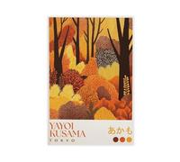 GOIAEGAG Yayoi Kusama Poster sur toile Motif arbres d'automne 60 x 90 cm