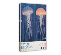 GOIAEGAG Yayoi Kusama Poster sur toile pour décoration de chambre à coucher, bureau, chambre à coucher, cadeau (40 x 60 cm)