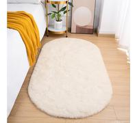 Goideal Tapis Ovale Moelleux à Poils Longs - pour Chambre à Coucher, Chambre d'enfant, côté lit - Moquette Circulaire pour décoration de Chambre de garçons et de bébés (7,8 x 1,6 m)