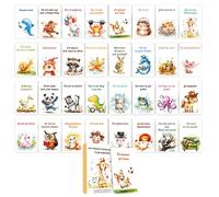 Goiern 32 Cartes de Confirmation pour Enfants Cartes d'affirmations positives Quotidiennes Enseigner la Pleine Conscience Motivation Méditation Estime de soi et Récompense