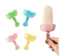 Goiern Support anti-goutte pour EIS am Stiel pour enfants, 4 supports pour enfant pour EIS am Stiel réutilisables, porte-glacette pour enfants et nourrissons