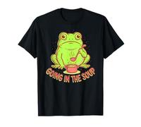 Going in The Soup Frog Toad Cooking Funny Cottagecore Food T-Shirt