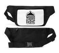 Going to The Woods is Going Home Forest and Moon Sac banane unisexe noir