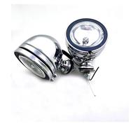 GOINTDJD Antibrouillard Moto Vintage Pour Voiture Patrouille Revêtement Métallique Chromé Phare Gauche Droit Accessoire D'équipement Antibrouillard