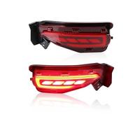 GOINTDJD Feux ArrièRes Pour Toyota Pour Fortuner SW4 2015 2016 2017 2018 2019 2020 Pare-chocs Arrière Feu Antibrouillard Feu Stop Clignotant LED Réflecteur 2 Pièces(A Red,2 Functions)