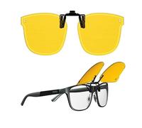 Goiteia Clip polarisé sur les lunettes de conduite de nuit anti-éblouissantes, minimise efficacement l'éblouissement des phares venant en sens inverse