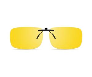 Goiteia Clip polarisé sur les lunettes de conduite de nuit anti-éblouissantes, minimise efficacement l'éblouissement des phares venant en sens inverse