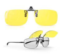 Goiteia Lunettes Clip-on 65% de Blocage de Lumière Bleue, Lunettes Clip-on pour Ordinateur et Jeux Vidéo pour un Meilleur Sommeil Nocturne, Anti-Tension Oculaire
