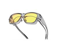 Goiteia lunettes de conduite de nuit adaptées, Anti-éblouissement efficace des phares venant en sens inverse, ultra léger，Protection UV 400 polarisée