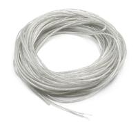 GOIYZTTR 20M Fil Électrique Transparent 2 Noyau Câble Électrique Flexible Transparent 28AWG Plat Fil Électrique PVC Diamètre 1,6×3,2mm Pour Petits Appareils Électroménagers de Faible Consommation