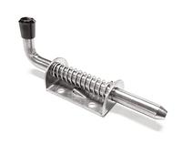 GOIYZTTR Goupille Locking en 304 Acier Inoxydable Ressort de Verrou à Barillet avec Poignée Pour Toutes Sortes de Portes Fenêtres, Garages, 128mm