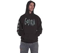 Gojira Pullover Hoodie: Fortitude Faces (Back & Arm Print) - Large - Black - Unisex