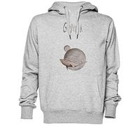 Gojira Whale and Moon Gris Sweat À Capuche Sweat-Shirt Jersey Unisexe Homme Femme Taille XL Grey Unisex Hoodie Size XL