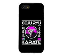 Goju-RYU Karaté Design rétro avec Karateka et Kanji Coque pour iPhone SE (2020) / 7/8