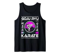 Goju-RYU Karaté Design rétro avec Karateka et Kanji Débardeur