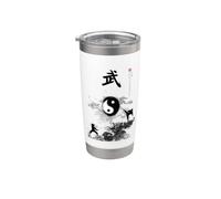 Goju Ryu Tenue de karaté/Calligraphie Karaté Gobelet isotherme en acier inoxydable double paroi