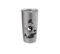 Goju Ryu Tenue de karaté/Calligraphie Karaté Gobelet isotherme en acier inoxydable double paroi