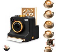 Gokame 3D Printed Latte Art Camera,One-Click Coffee Art Machine(Black) | Manual Coffee Powder Printer with Stencil Cards,Reusable Coffee Art Tool for Cappuccino Milk Foam Cafes