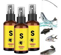 Gokame Scent Fish Attractants for Baits, Natural Bait Scent Fish Attractants, Red Worm Scent Fish Attractants for Baits, High Concentration Fish Bait Attractant Enhancer, for Fishing Lovers (3pcs)