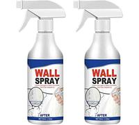 Gokame Versatile Wall Repair Paint Wall Spray Paint,Stain Remover for Wall Ceiling,Water-Based Paint White Peel, Covers Up Stain Sealing Ceiling Paint, peintures murales polyvalentes en spray (2pcs)