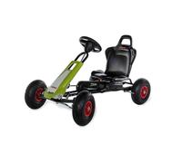 Ferbedo 10 503 8 GoKart CLAAS Racer (Voiture à pédale, pour Enfants d'environ 3 à 8 Ans, Cadre en Acier de Haute qualité, siège réglable, pneus à air, Volant sonore, Charge maximale 50 kg) 105038