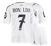 Gokaynex RNDO Real #7 Maillot de football pour enfant, nouvelle saison 2024, maillot de sport, maillot d'entraînement de football, pour enfants (4-13 ans), Blanc., 176