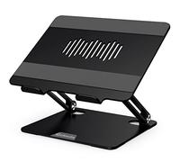 GOKEDA Support pour Ordinateur Portable, élévateur Ergonomique en Alliage d'aluminium pour Bureau, Support Ajustable Compatible avec Macbook Air/Pro, Dell, HP, Lenovo, Plus de 10-15.6" Portables