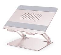 GOKEDA Support pour Ordinateur Portable, élévateur Ergonomique en Alliage d'aluminium pour Bureau, Support Ajustable Compatible avec Macbook Air/Pro, Dell, HP, Lenovo, Plus de 10-15.6" Portables