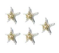 Gokeet 5 Pcs/Lots Artisanat Blanc Pain mer Coquille de mer Etoile de mer, Artisanat decoratif de de Mode
