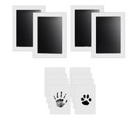 Gokeet Kit D'Empreintes de Pattes pour Chiens et, 4 Tampons d'impression sans Encre, 8 Cartes d'impression, Tampon Encreur d'impression de Nez pour Chiens, Kit D'Empreinte Tactile