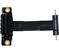 Gokelomg Câble Riser PCIE X1 Dual 90 degrés à angle droit PCIe 3.0 X1 vers X1 - Câble d'extension 8 Gbit/S PCI Express - 1 carte Riser - 5 cm