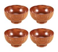 Gokelomg Jujube Bol en bois - Bol à pâtes japonais, diamètre 4,5 x 2-5/8, idéal pour soupe, immersion et décoration