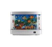 Gokelomg Lampe d'aquarium LED, veilleuse, lumière de poisson décoratif, dynamique, paysage tropical artificiel, décoration d'intérieur mignonne, prise européenne